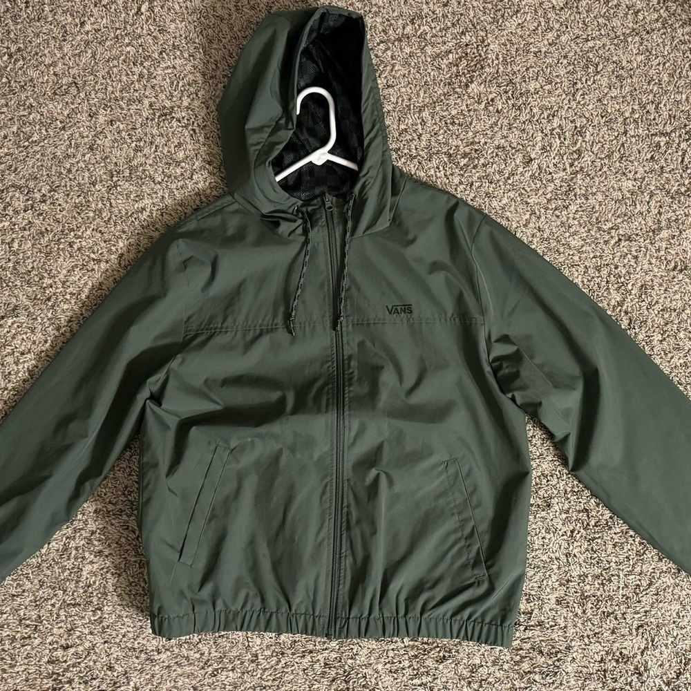 Vans Forest Green Hooded Windbreaker